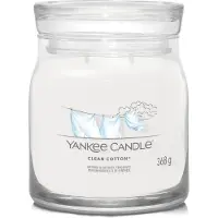 Yankee candle Clean Cotton bougie parfumée Signature 368 g