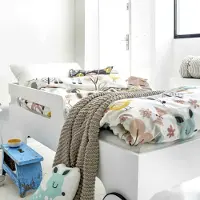 Happy Fiday Home Woodland housse de couette ensemble 2 pièces 135 x 200 cm 100% coton Fabriqué en Europe