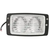 Hella 1GB 996 080-011 Projecteur de travail halogène - double faisceau - 12/24V - à encastrer - éclairage du sol - câble : 250mm - fiche : extrémités de câble ouvertes