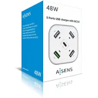 Aisens Asch-5pqc-w Charger Blanc