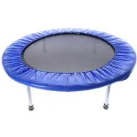Alert Trampoline Fitness pliable 97 cm Bleu/Noir