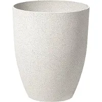 Beliani Lot De 2 Cache-Pots Blanc Cassé 35 X 35 Cm Croton