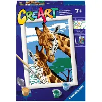Ravensburger CreArt Peinture sur Numéro - Girafes Mignonnes