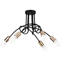 Toolight Lampe APP518-5C Paradise Black Gold