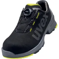 Uvex 1 Chaussures basses S2 noir, jaune largeur 12 Gr. 39