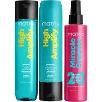 Matrix Total Results Volumising High Amplify Shampoo 300ml Duo for Fine and Flat Hair