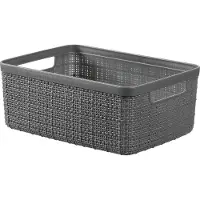 Curver Aufbewahrungsbox "Jute Recycling" S 6 Stück Verkaufseinheit 111465 3253920415011