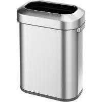 EKO Poubelle EKO Urban rectangle 60L Mat Acier Inoxydable