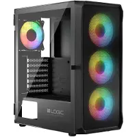 Logic Boîtier noir PORTOS ARGB MINIDI USB 3.0