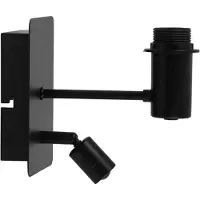 Light & Living Applique Montana - Noir - 20x11x18cm - Moderne et compact