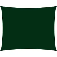 vidaXL Voile de parasol tissu oxford rectangulaire 2x3 m vert foncé