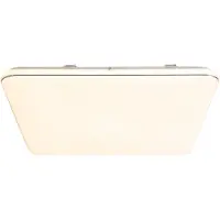 FISCHER&HONSEL GMBH Fischer & Honsel LED Wandleuchte Deckenlampe Aldo Weiß 53x53cm 49W 5100lm warmweiß 3000K 3-Stufen-Dimmbar