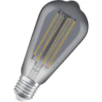 Osram Vintage 1906 Filament LED E27 Poire Smoke 11W 500lm - 818 Blanc Très Chaud | Dimmable - Équivalent 42W