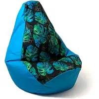 Go Gift Sac Sako pouffe Imprimé poire bleu-monstre L 105 x 80 cm