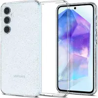 Spigen Coque Liquid Crystal pour Samsung Galaxy A55 - Glitter Crystal Quartz