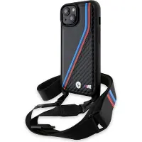 BMW Bmhcp15s23psvtk Iphone 151413 M Edition Carbon Tricollines&strap Phone Case Clair
