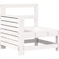 vidaXL Canapé de jardin accoudoir blanc 69x62x70,5 cm bois pin massif