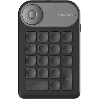 HUION Tablette graphique keydial mini K20 Clavier numérique Clavier numérique portable sans fil avec fonction de numérotation et 18 combinaisons de touches pour les tablettes graphiques avec écran