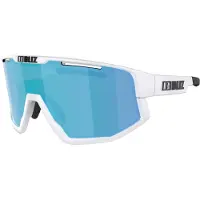 Bliz - Lunettes de soleil de cyclisme - Fusion Small Matt White Brown w Blue Multi - Blanc