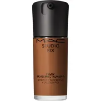 MAC Studio Fix Fluido Spf 15 - Fond de Teint Doux-Mat, Effet Seconde Peau, Couvrance Naturale Jusqu'à 24 heures Nc55 (30 ml)