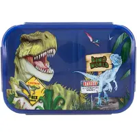 Dino World World - Boîte à lunch DANGER ( 0412897 ), Lunch box, Multicolore, Bleu