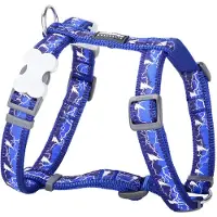 Red Dingo Lightning Dog Harness Bleu 25-39 x 1.2 cm