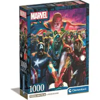 Clementoni Puzzle CLE 1000 Compact Marvel Les Vengeurs 39915