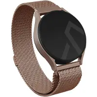 Burga Metall-Mesh-Armband - 22 mm Uhrenarmband (22 mm, Maille métallique), Sangles de montre, Or