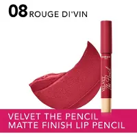 Bourjois Velvet the Pencil rouge à lèvres forme crayon effet mat teinte 08 Rouge Di'vin 1,8 g