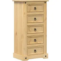 vidaXL Table de chevet Corona 53x39x103 cm bois de pin massif