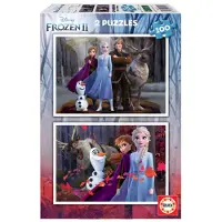 Educa Borras - Puzzle Disney Frozen 2, 2 zestawy po 100 elementów, premium