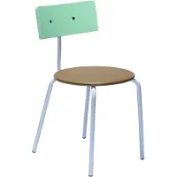 Hubsch Chaise Koi marron/vert/violet