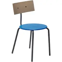 Hubsch Chaise Koi bleu/marron/noir