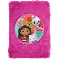 K-KIDS Gabbys Dollhouse Plüsch Notizbuch (A5, Blanc, Couverture souple)