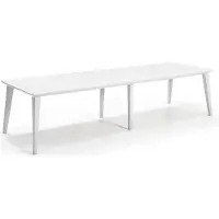Keter ALLIBERT GARDEN Table Lima 320 8-10 personnes avec rallonge - Contemporain - Blanc