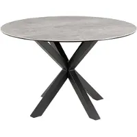 Ebuy24 Heaven table de salle à manger Ø119cm gris.