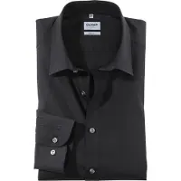 Olymp Chemise Level Five Manches Extra Longues Coupe Cintrée Noi Noir taille 40
