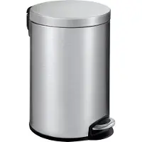 EKO - Poubelle à pédale Serene 12 litres - Acier inoxydable et plastique - Acier inoxydable mat
