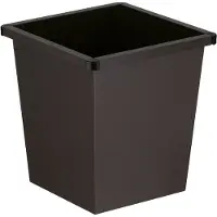 Huismerk Corbeille à papier, tôle d'acier, Poubelle, Noir
