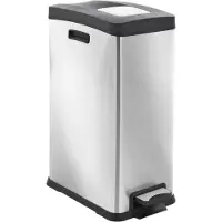 EKO Rejoice Poubelle à pédale 30 Litres Acier inoxydable Mat