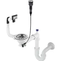 Deante Siphon For 1 Bowl Granite Sink Space Saver Tap Argenté