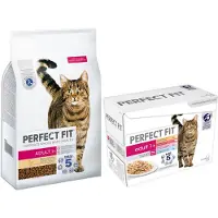Perfect Fit Adult 1+ Croquettes au poulet pour chats adultes 7 kg