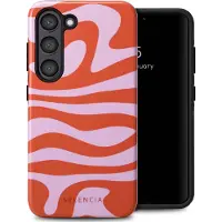 Selencia Coque arrière Vivid pour Samsung Galaxy S23 - Dream Swirl Pink