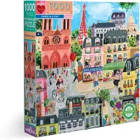 Eeboo Paris In A Day (epztpd2) Puzzle Multicolore Enfants