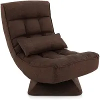 Costway Chaise de sol réglable - rembourrée - 63 x 71 x 92,5 cm - noire