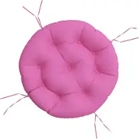 vidaXL Coussin rond rose Ø 60 x11 cm tissu oxford