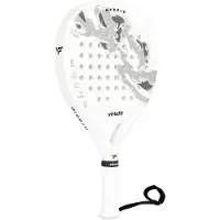 VirtuFit Raquette de padel hybride blanche et grise 365 g