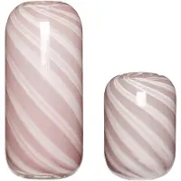 Hubsch Candy Vaces Rose (lot De 2) | 281205