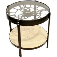 Home Deco Factory Table D Appoint Horloge 40.5x40.5x39cm