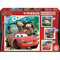Educa Puzzle progressif CARS - Garçons et filles - À partir de 3 ans - Dessins animés et bandes dessinées
